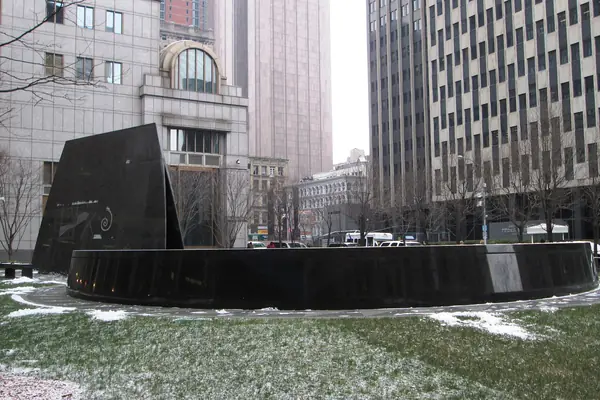 The memorial's spiral chamber