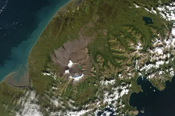 The vast Aniakchak Caldera from above