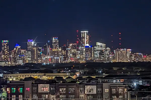 The Austin skyline at night