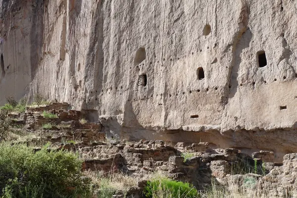 Cliff dwellings in the tuff