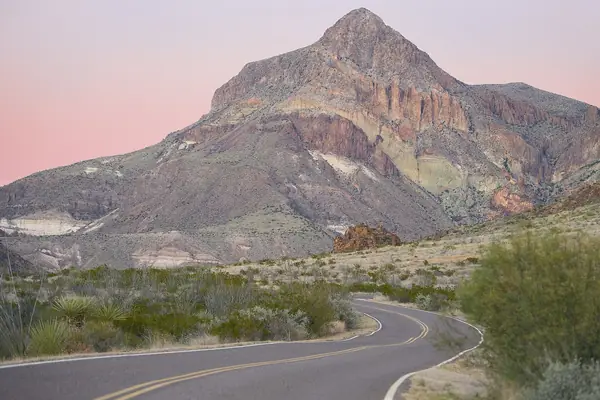 Sunset over the desert