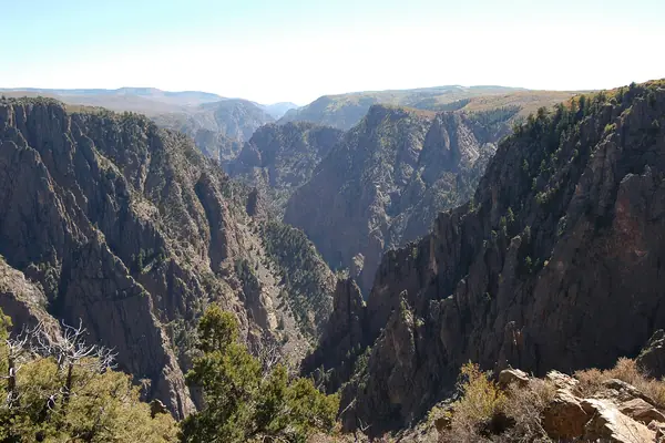 The steep, narrow gorge