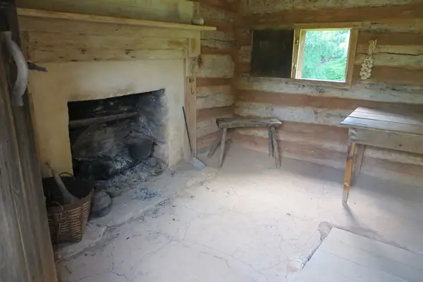 Inside a slave cabin