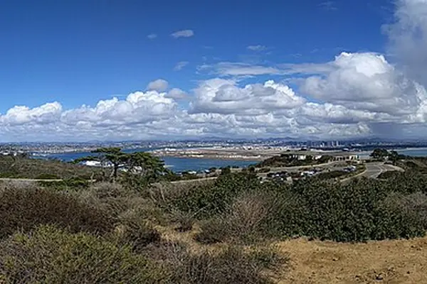 Point Loma above San Diego Bay