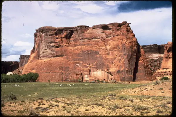 Sandstone walls and buttes