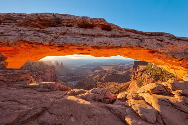 Sunrise through Mesa Arch