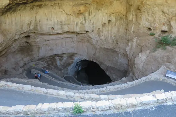 The natural cave entrance
