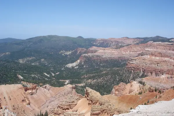 Eroded limestone formations