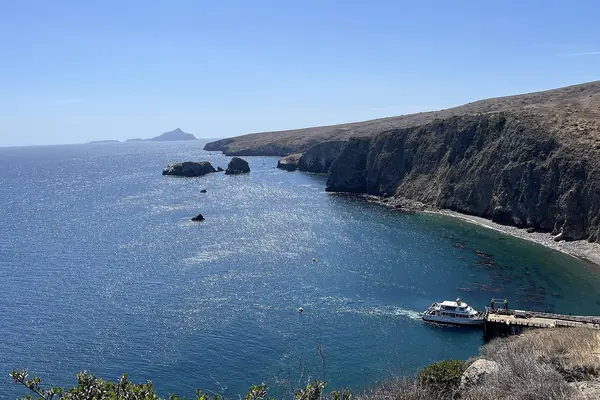 The boat to Santa Cruz Island