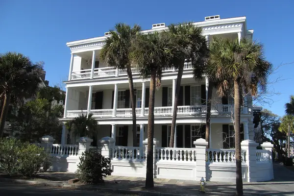A grand columned mansion