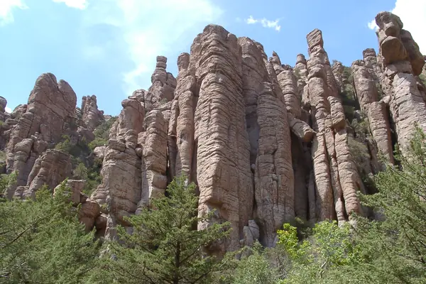 Towering rock columns