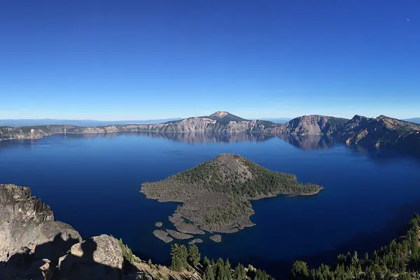 Wizard Island in the caldera