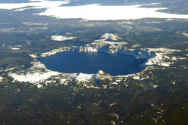 The caldera from above