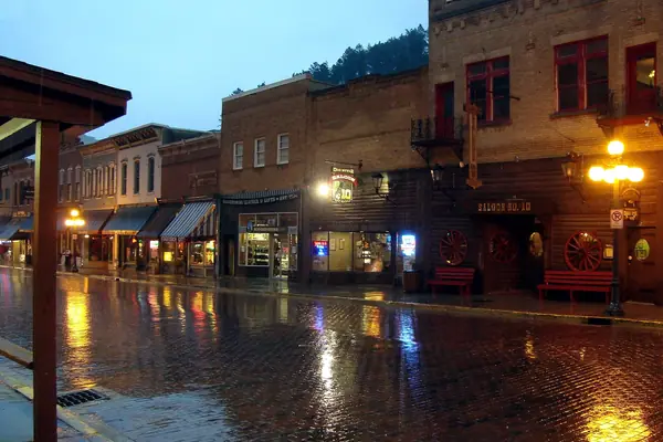 Main Street at dusk