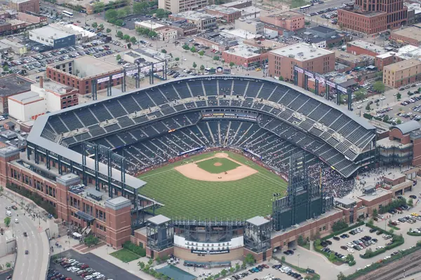 Coors Field and the skyline
