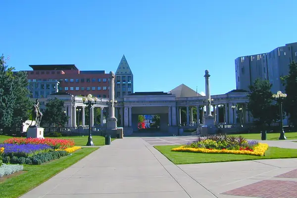 The 'Big Blue Bear' at the Convention Center