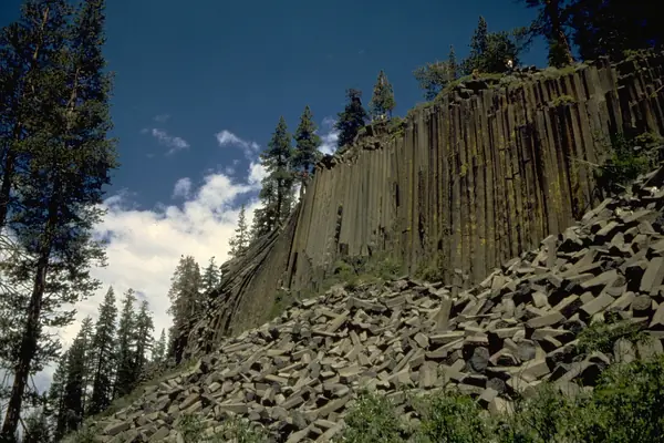 The basalt column formation