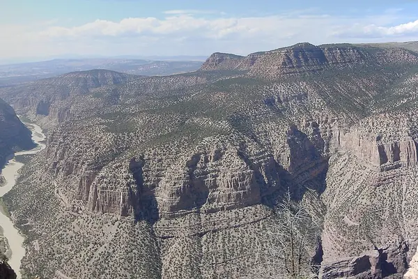 The monument's canyons