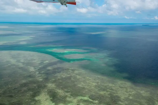 Turquoise shallows and coral
