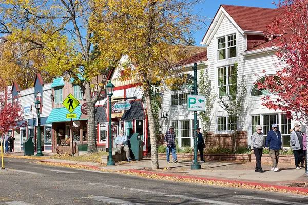 Downtown Elkhorn Avenue below the peaks