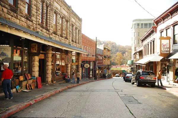 Victorian storefronts downtown