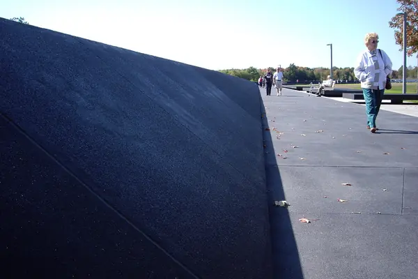 The black granite memorial walk