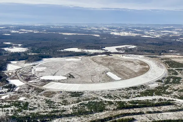 The memorial from above
