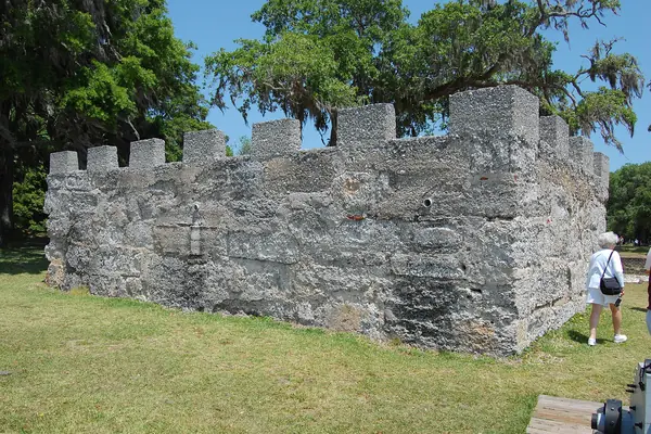 The ruins of the fort and town