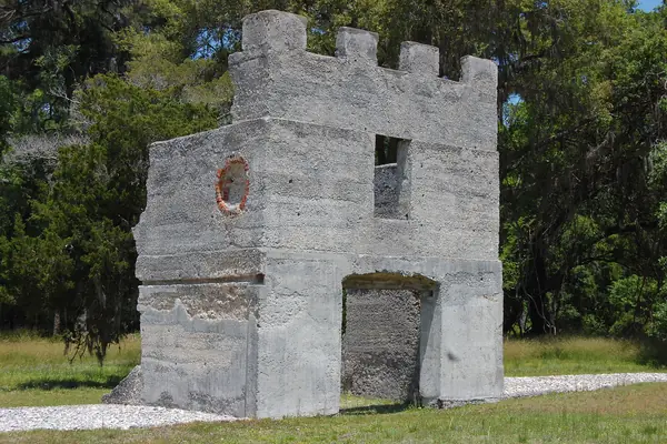 A surviving tower of the fort