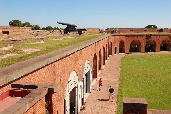 Walls still scarred by Civil War rifled cannon