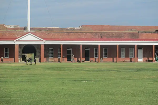 The parade ground inside
