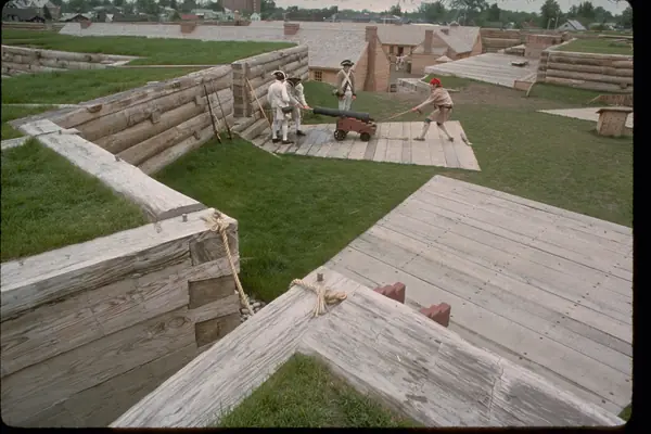 The wooden ramparts