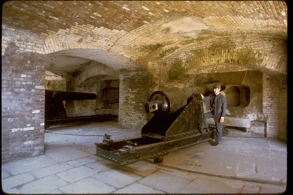 Inside the historic fort