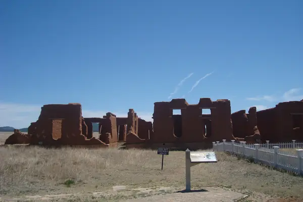 The ruins of the territorial fort