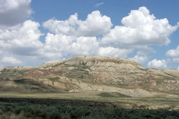 Fossil Butte rises above the basin