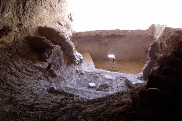 Looking out from a cliff dwelling