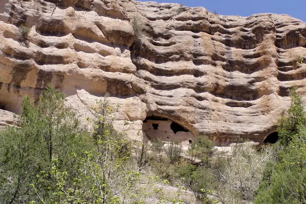 Dwellings in the cliff face