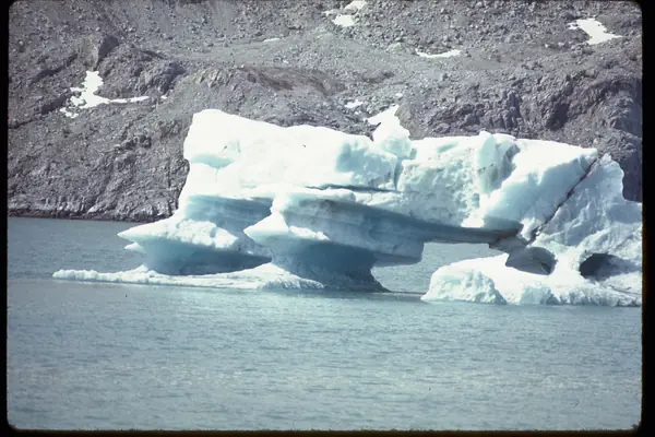 Blue glacial ice