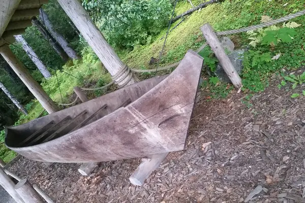 A traditional Tlingit canoe