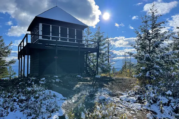 A backcountry fire lookout