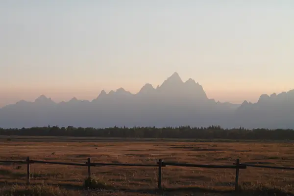 Sunset over the Teton Range