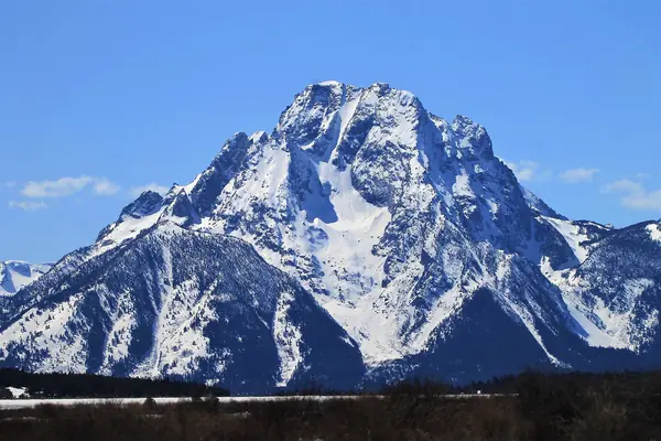 Mount Moran above the lake
