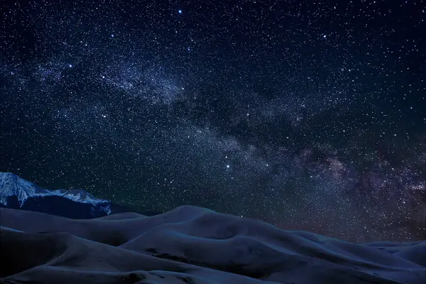 The Milky Way over the dunes