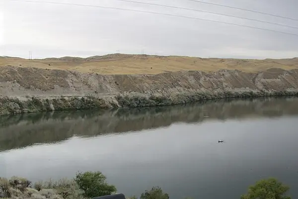 Fossil-rich bluffs along the Snake River