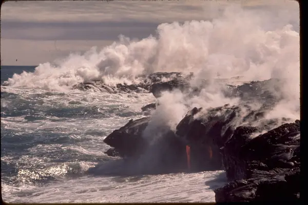 Lava meets the sea