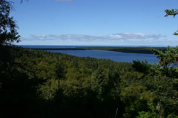 The island's rugged coast