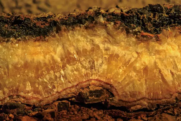 Flowstone in the cave