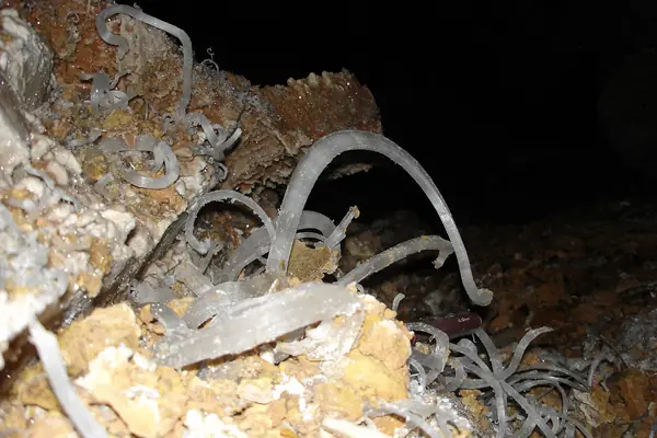Delicate gypsum formations