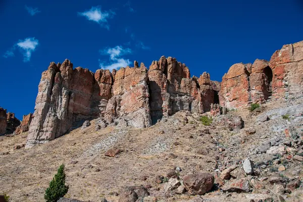 Colorful fossil-bearing cliffs