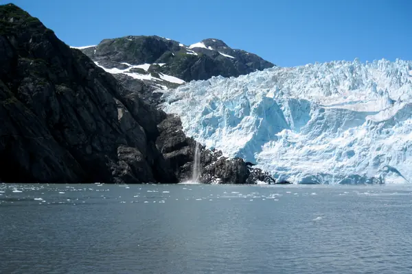 Aialik Glacier meets the sea